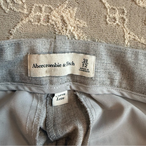 Abercrombie & Fitch Women Gray Dress Pants Size 12 - Picture 5 of 9